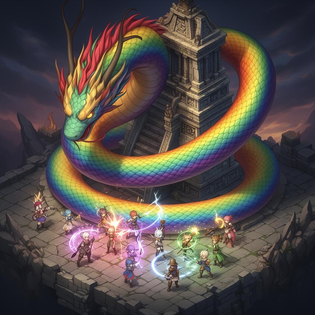 Battle against the rainbow serpent Oxumaré