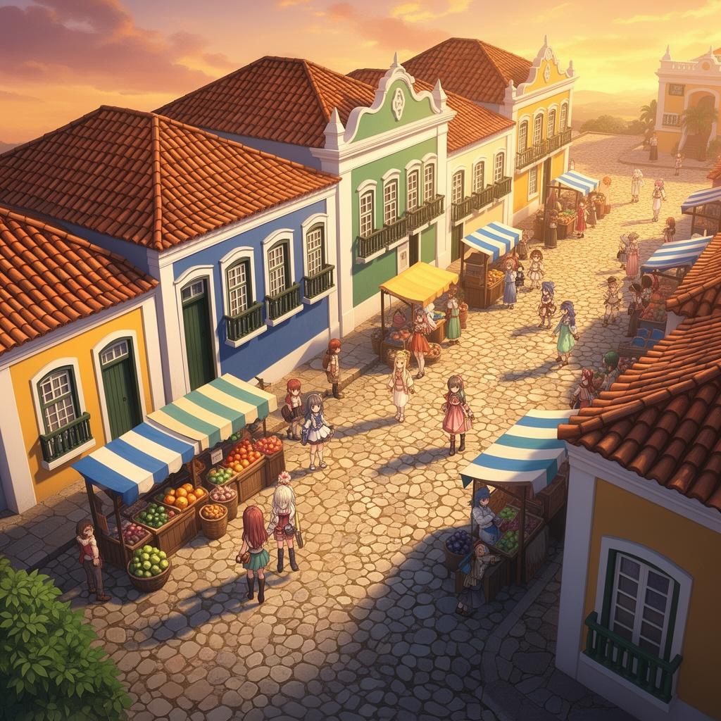 Market town of the Crowned Sun
